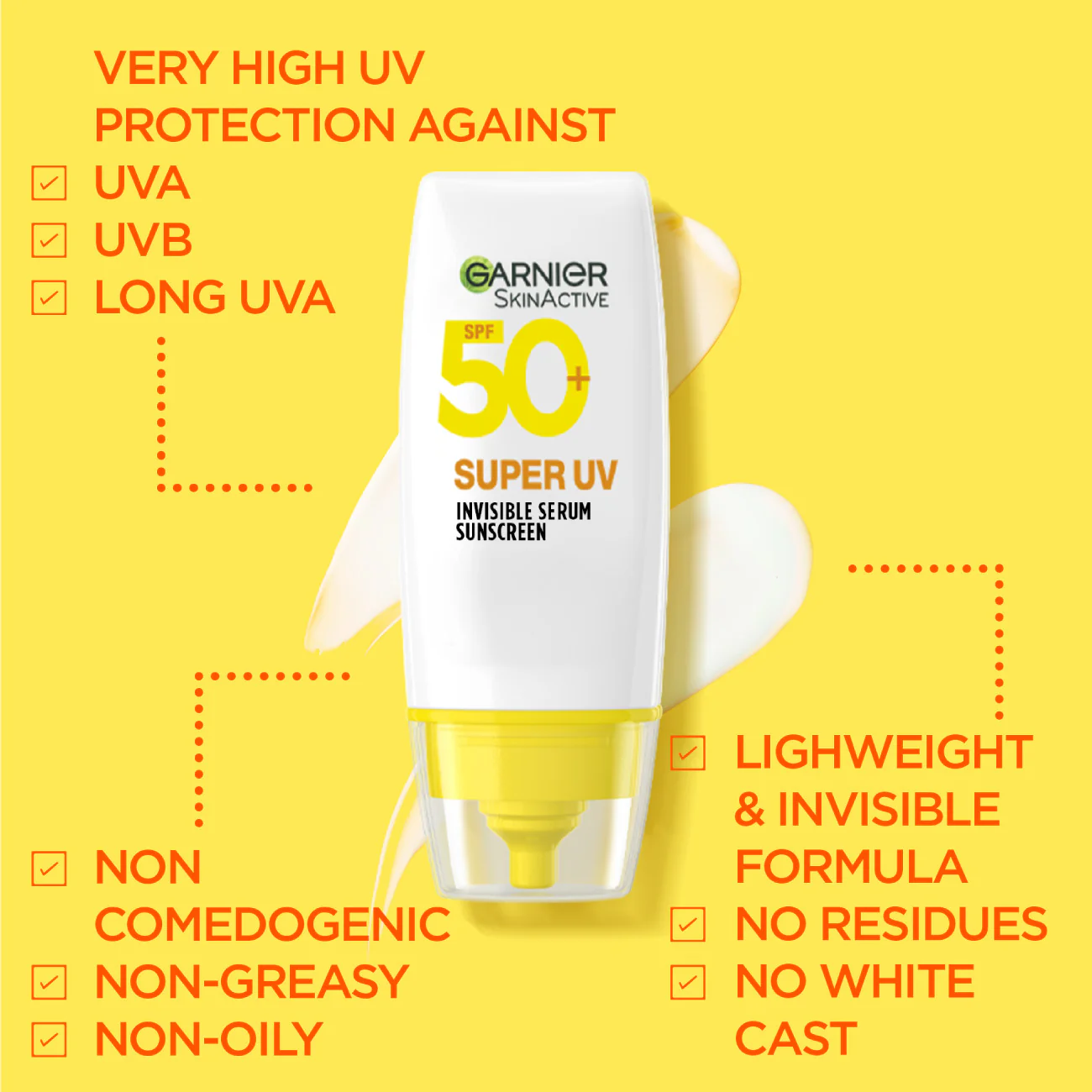 Garnier Super UV Invisible Serum Sunscreen With Spf50 For All Skin Types 30ml - Image 8