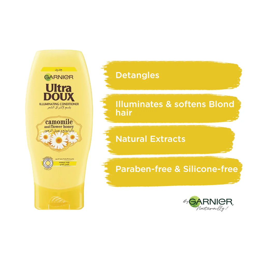 Garnier Ultra Doux Camomile Conditioner - 200ml - Image 4