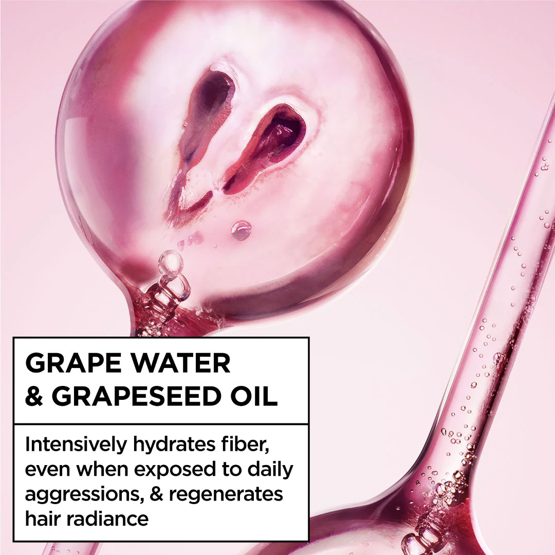 Garnier Ultra Doux Grape Moisture 2 in 1 Styling Cream, Volumizing Hydration for Dehydrated Hair With Hydrating Grape Water + Antioxidant Grapeseed Oil - Image 3