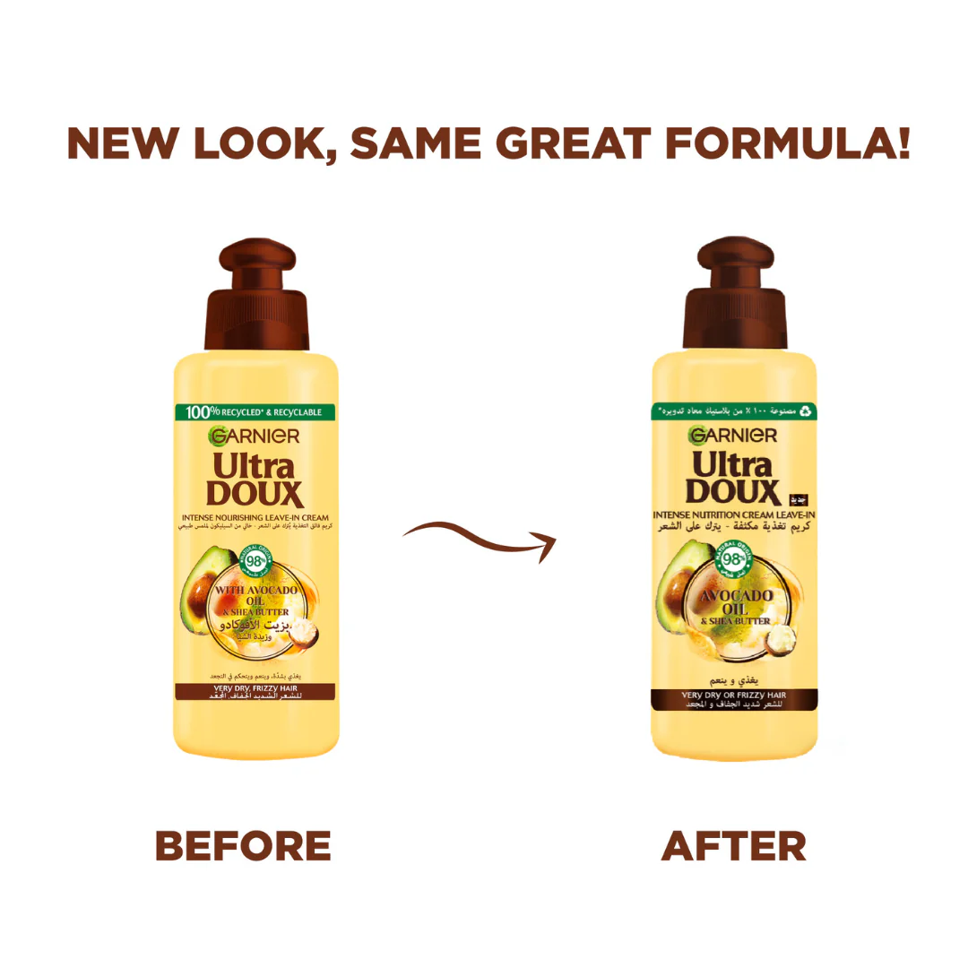 Garnier Ultra Doux Intense Nutrition Cream Avocado Oil & Shea Butter 200ml - Image 2