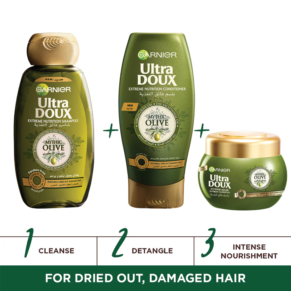 Garnier Ultra Doux Mythic Olive Conditioner - 200ml - Image 3