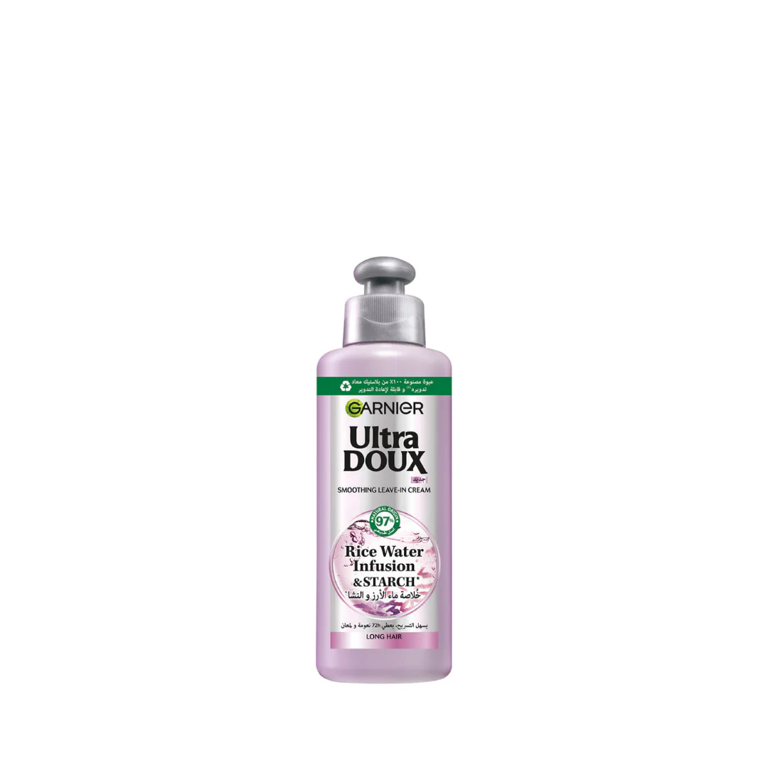Garnier Ultra Doux Rice Water Infusion & Starch Leave In Cream For Long Hair