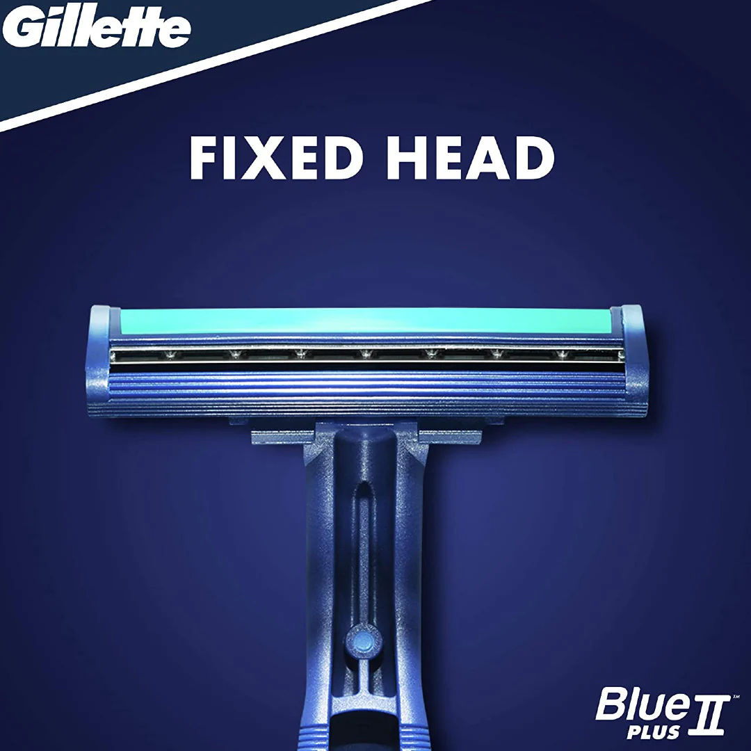 Gillette BlueII Plus 5's Disposable Razors - Image 2
