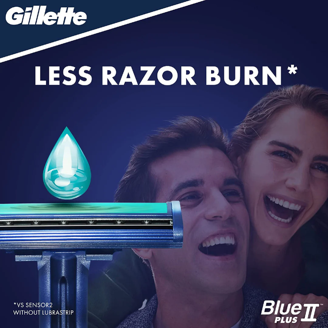 Gillette BlueII Plus 5's Disposable Razors - Image 5