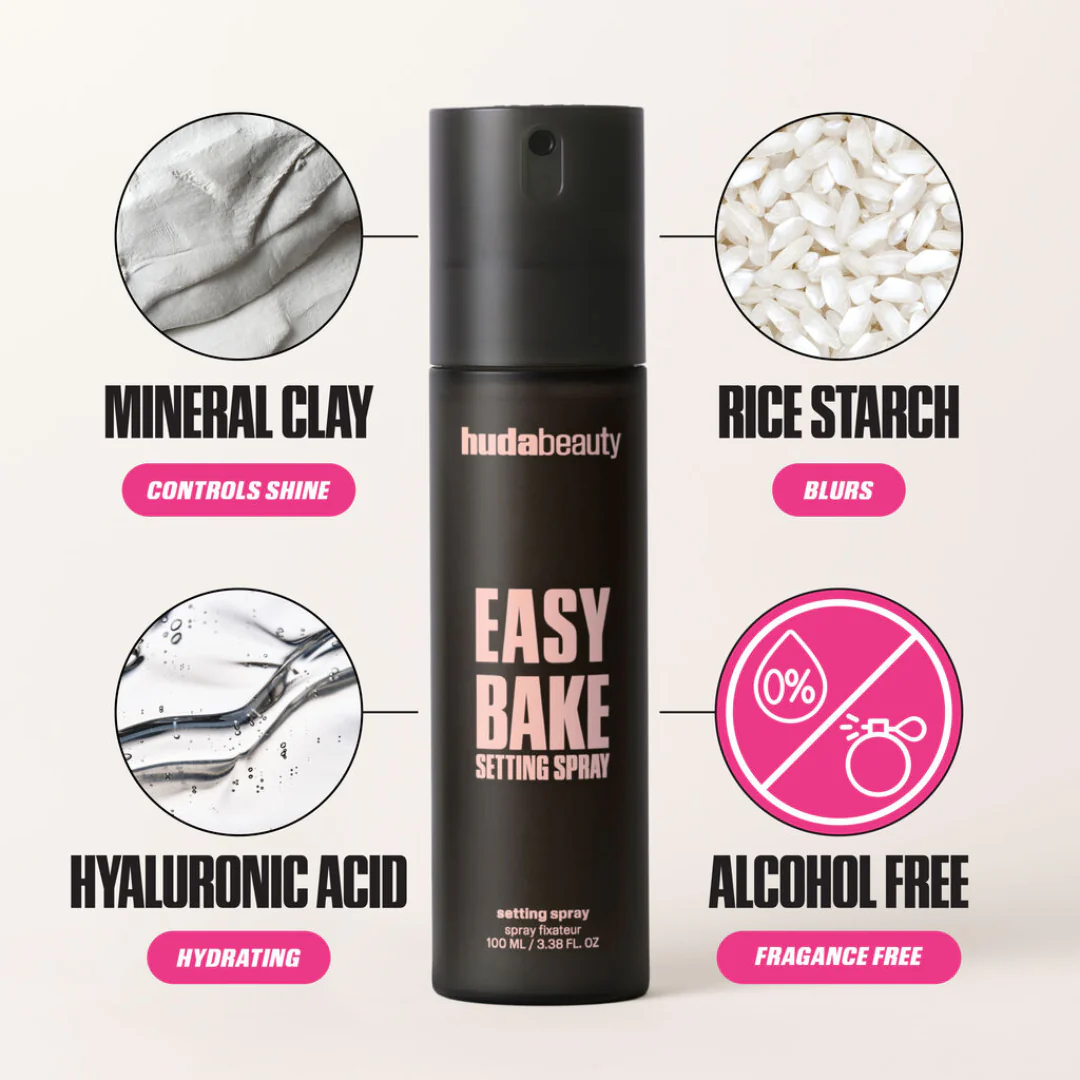 Huda Beauty Easy Bake Setting Spray With 16h Wear - Image 6