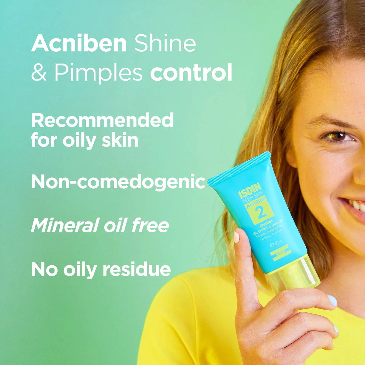 Isdin Acniben Shine & Pimples Control Gel Cream 40ml - Image 3