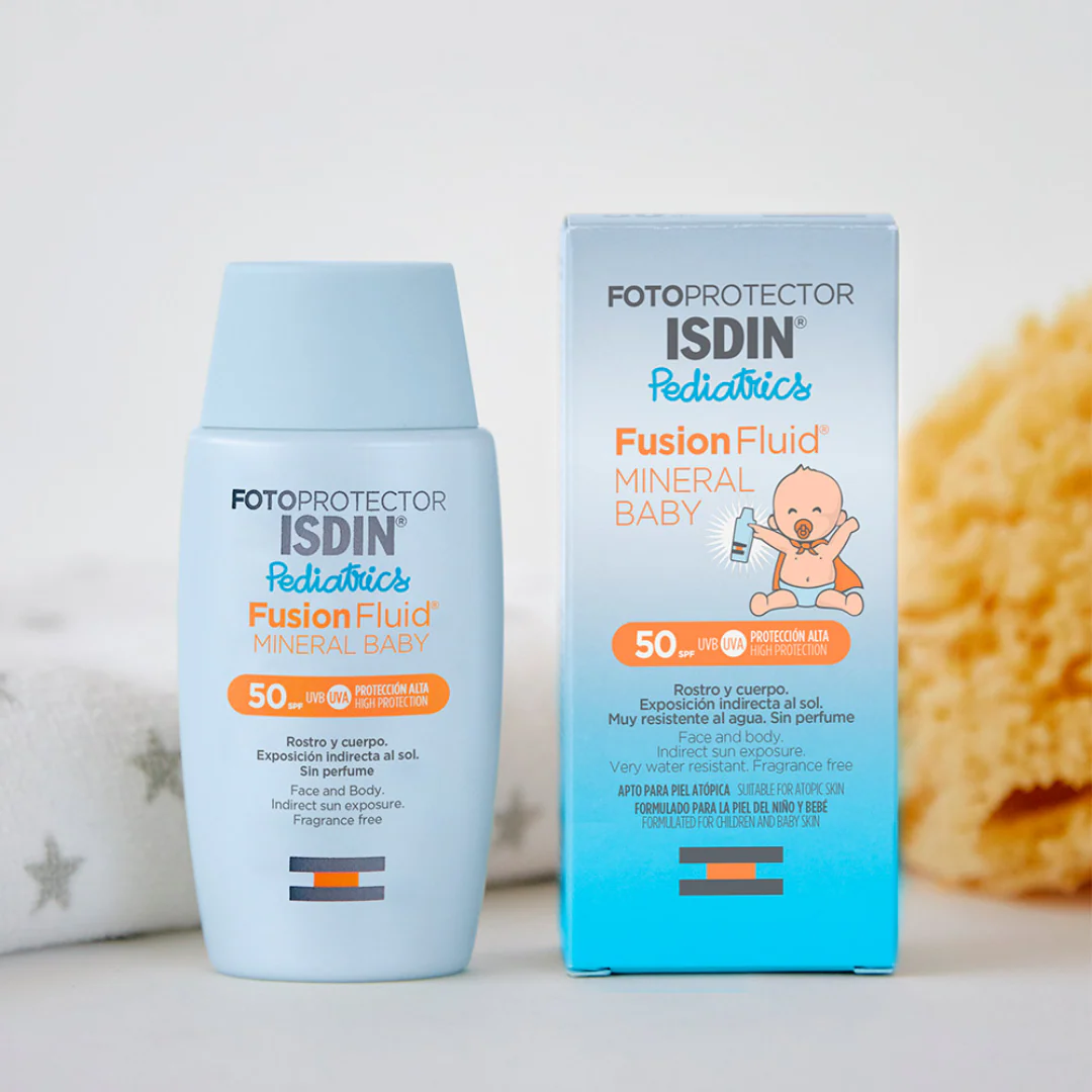 Isdin Fotoprotector Fluid Mineral Baby Pediatrics SPF 50+ 50ml - Image 4