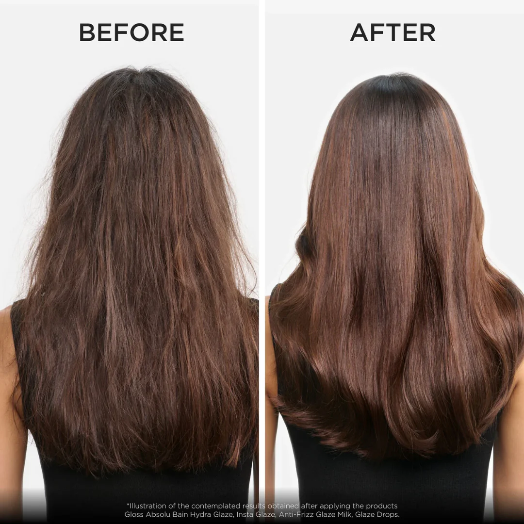 Kérastase Gloss Absolu Bain Hydra-Glaze Anti-Frizz Shampoo 500ml Refill Pouch - Image 4