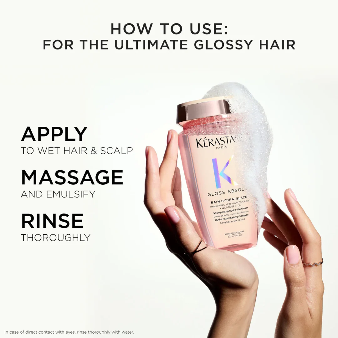 Kérastase Gloss Absolu Bain Hydra-Glaze Anti-Frizz Shampoo - Image 6