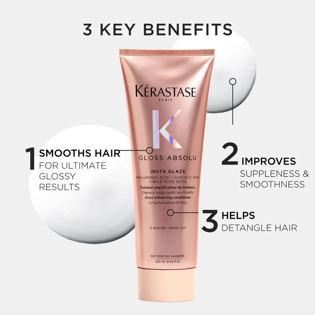 Kérastase Gloss Absolu Insta Glaze Conditioner For Frizzy Hair 250ml - Image 3