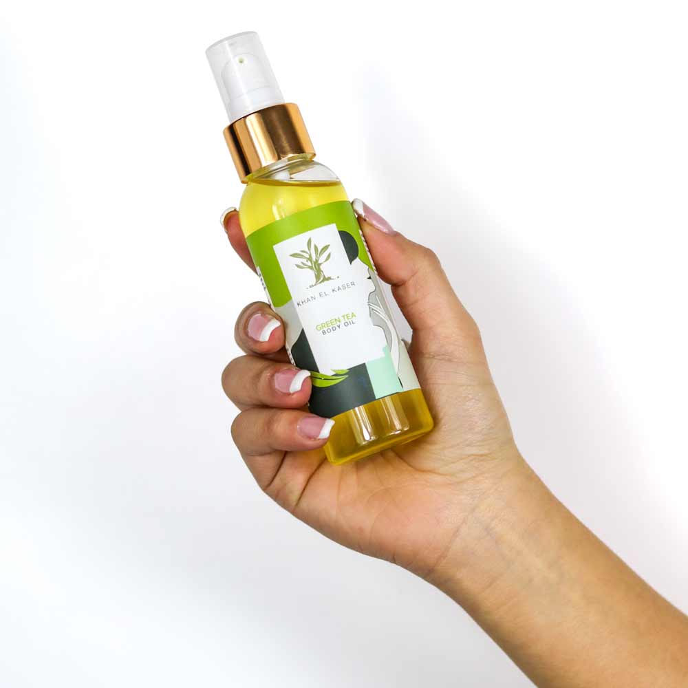 Khan El Kaser Body Oil Green Tea 100ml - Image 2