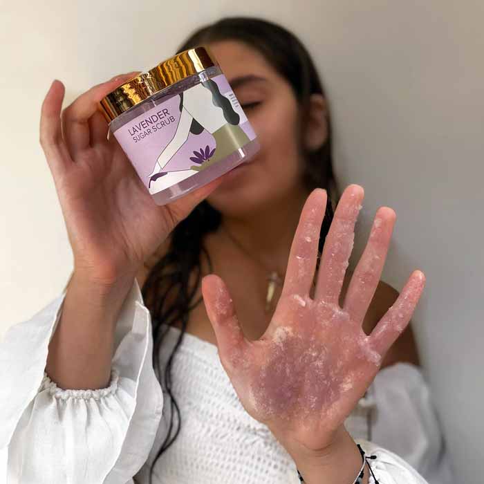 Khan El Kaser Sugar Scrub Lavender 500ml - Image 4