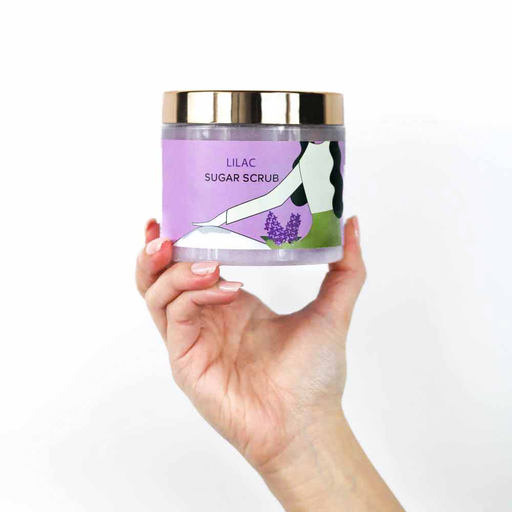Khan El Kaser Sugar Scrub Lilac 500ml - Image 2