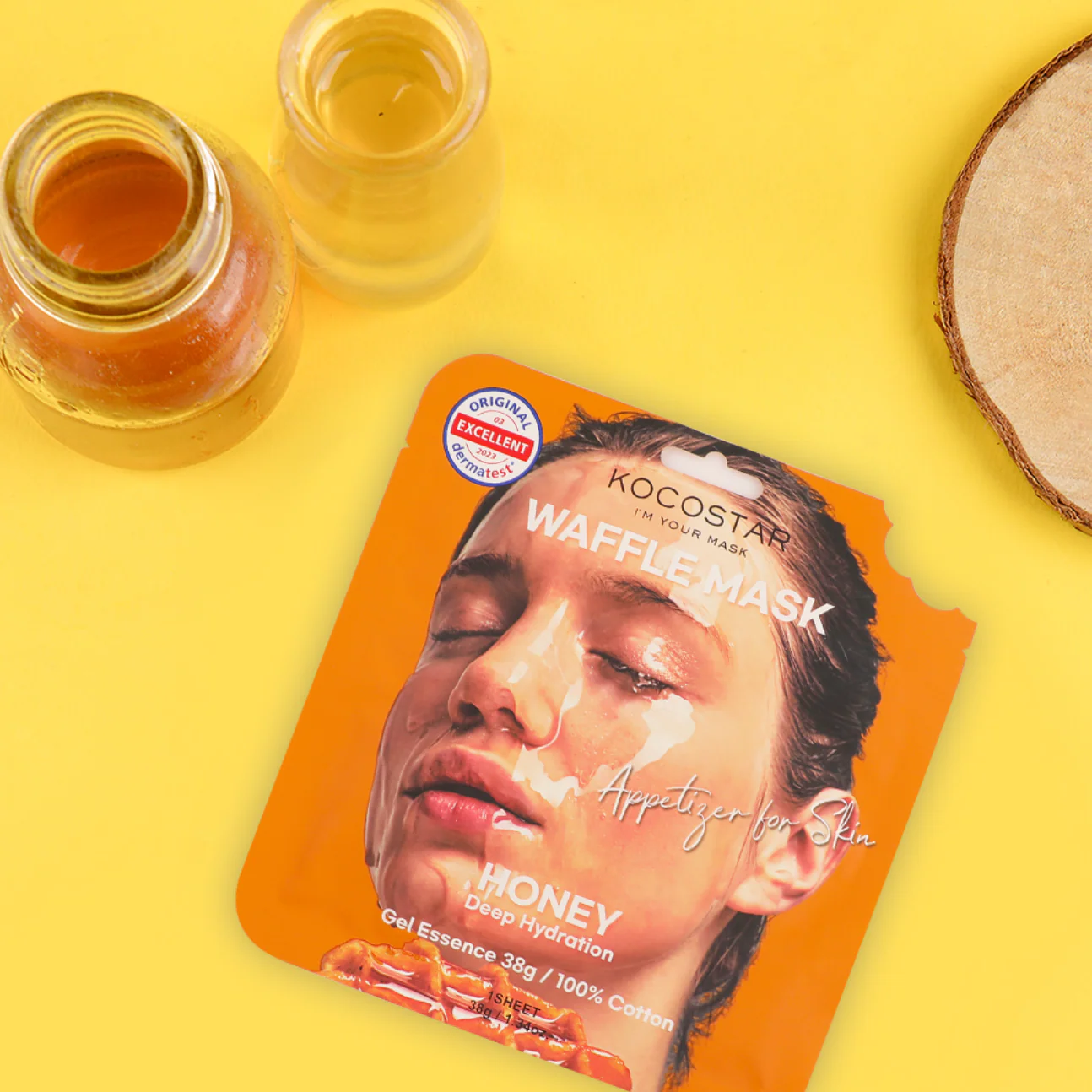 Kocostar Waffle Mask Honey - Image 2