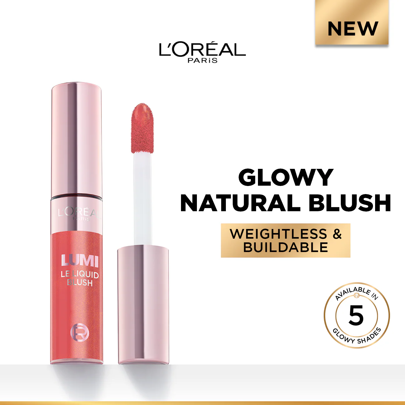 L'Oréal Paris Lumi Le Liquid Blush with a Glowy Radiant Natural Blush Finish, Weightless and Buildable 11ml - Image 13