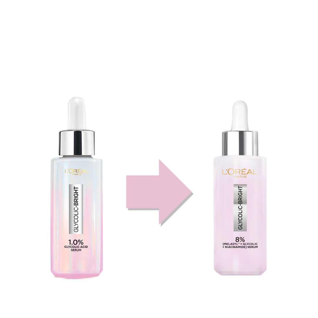L’Oréal Paris Glycolic Bright Serum with 8% [Melasyl ™ + Glycolic Acid + Niacinamide] face serum for Dark Spots & Brightening 30ml - Image 8
