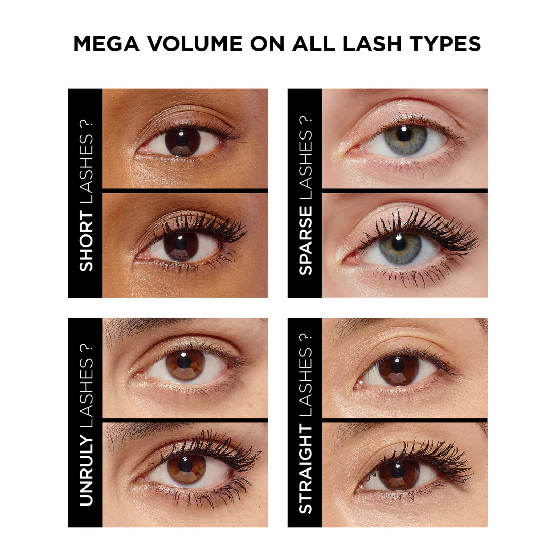 L’Oréal Paris Air Volume Mega Mascara Washable Air Whipped Formula Lasting Up To 24h- Lightweight - Image 8