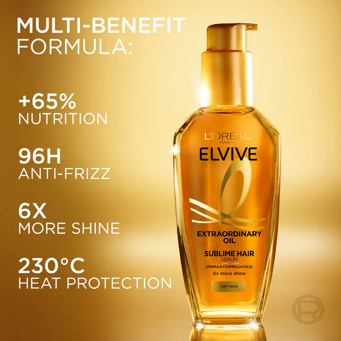 L’Oréal Paris Elvive Extraordinary Hair Oil Treatment, Non-Sticky Serum For Dry Hair 100ml - Image 2