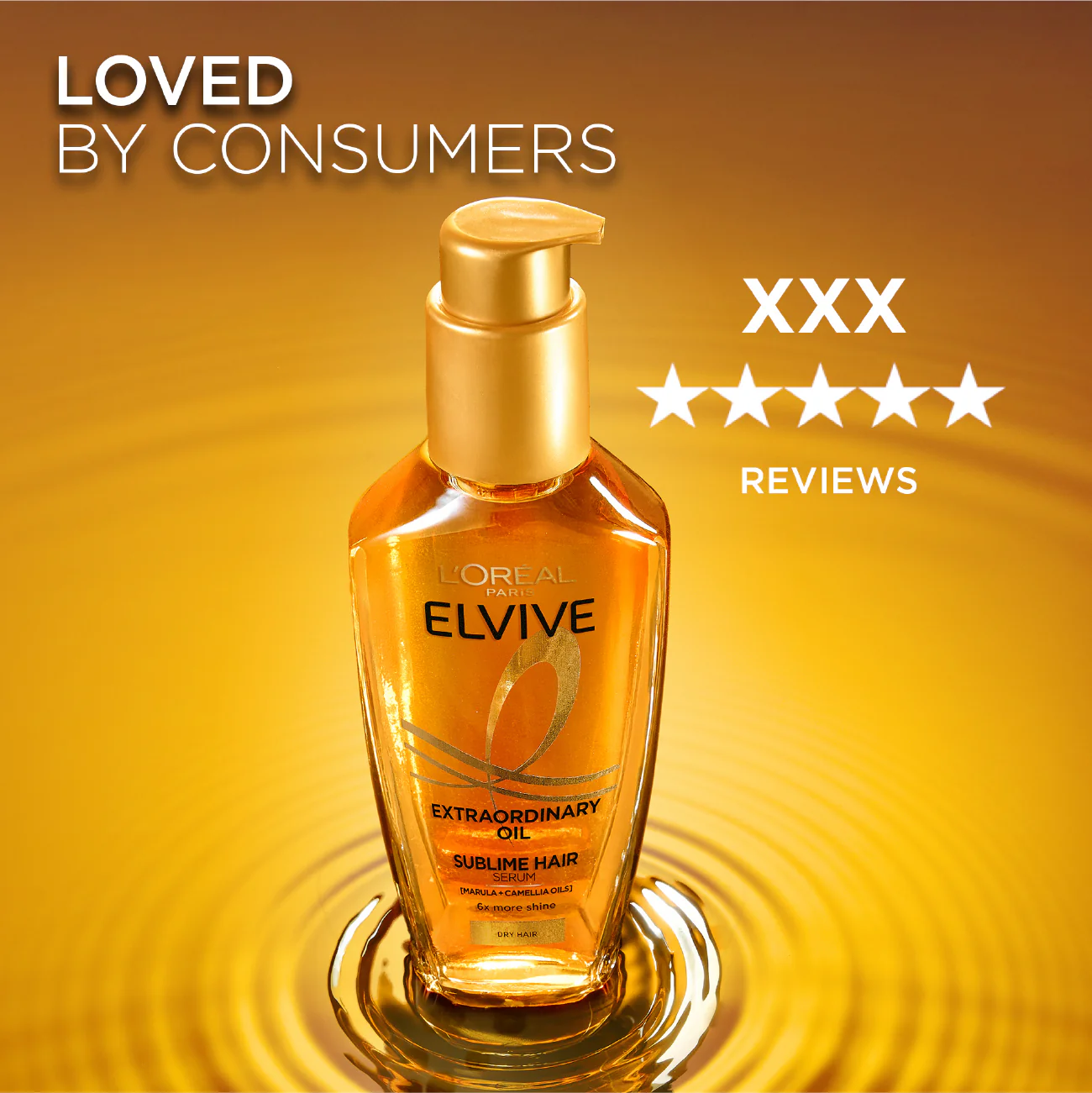L’Oréal Paris Elvive Extraordinary Hair Oil Treatment, Non-Sticky Serum For Dry Hair 100ml - Image 4