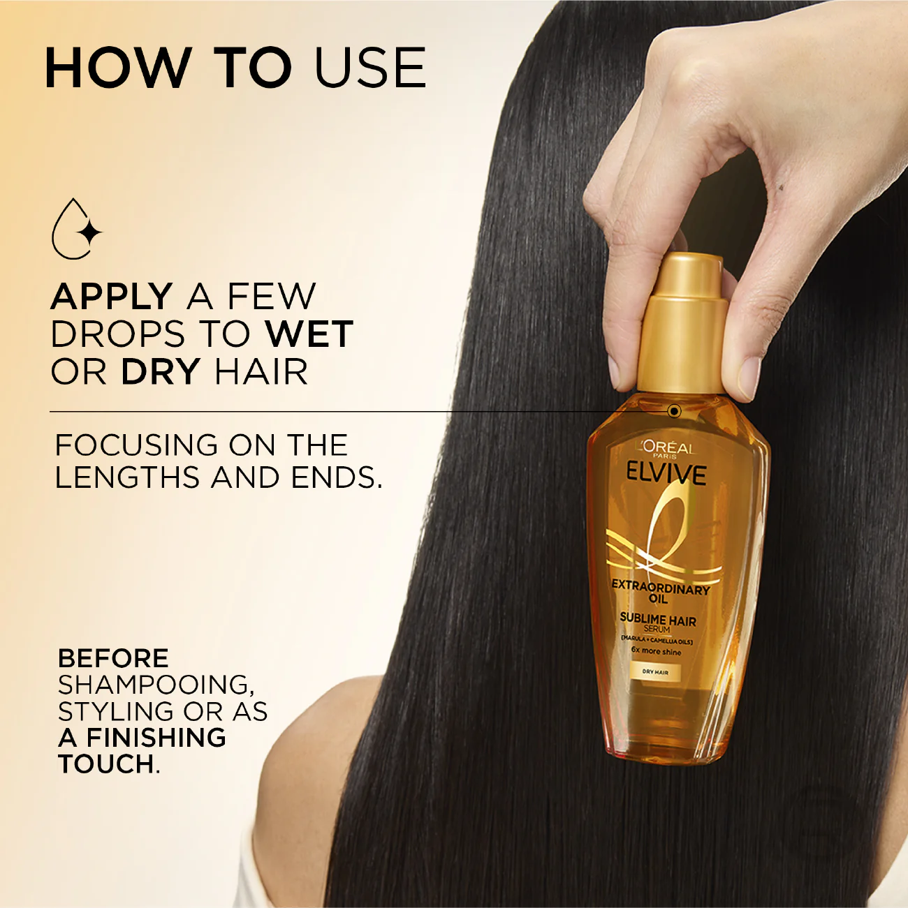 L’Oréal Paris Elvive Extraordinary Hair Oil Treatment, Non-Sticky Serum For Dry Hair 100ml - Image 6