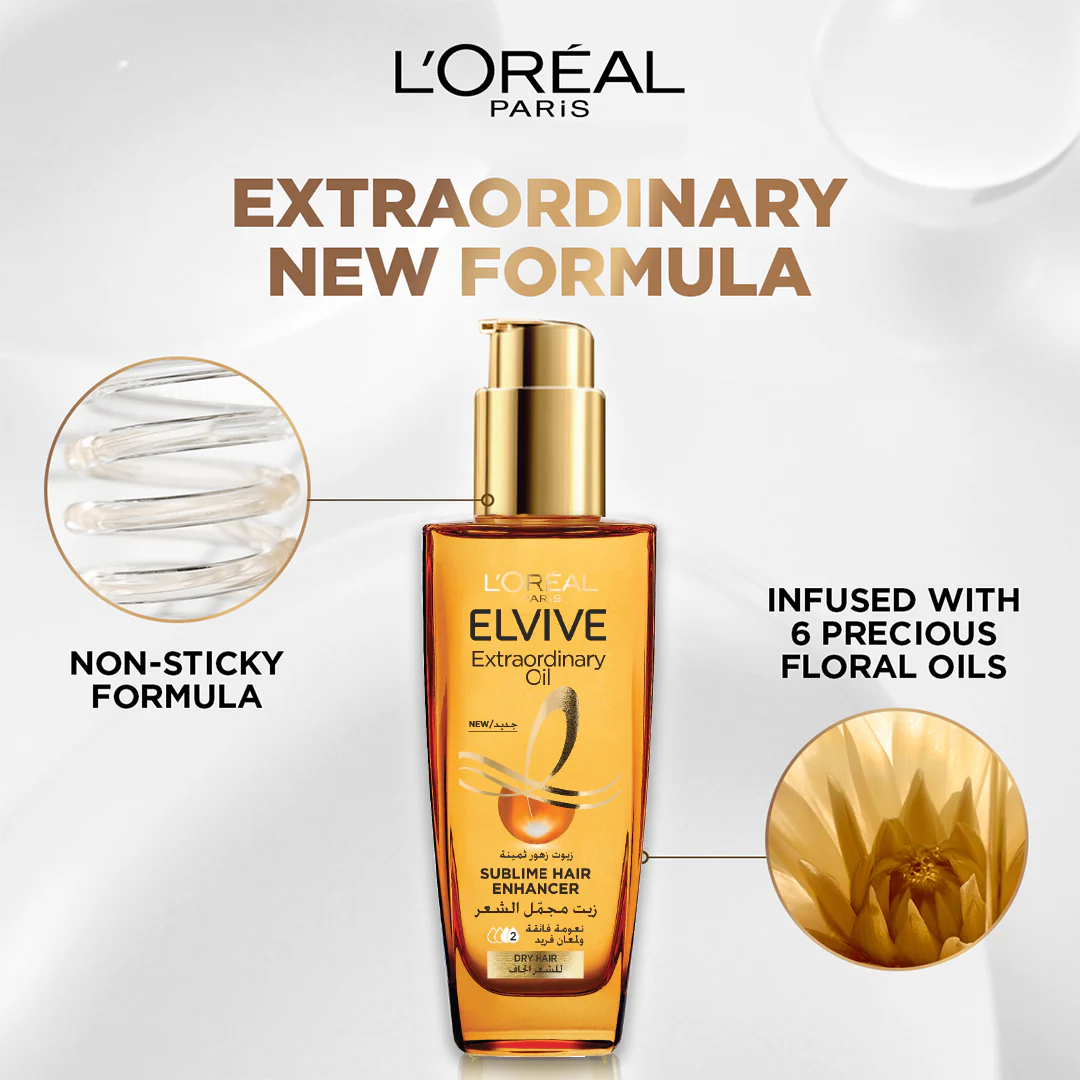L’Oréal Paris Elvive Extraordinary hair oil treatment 50ml - serum for dry hair - Image 3