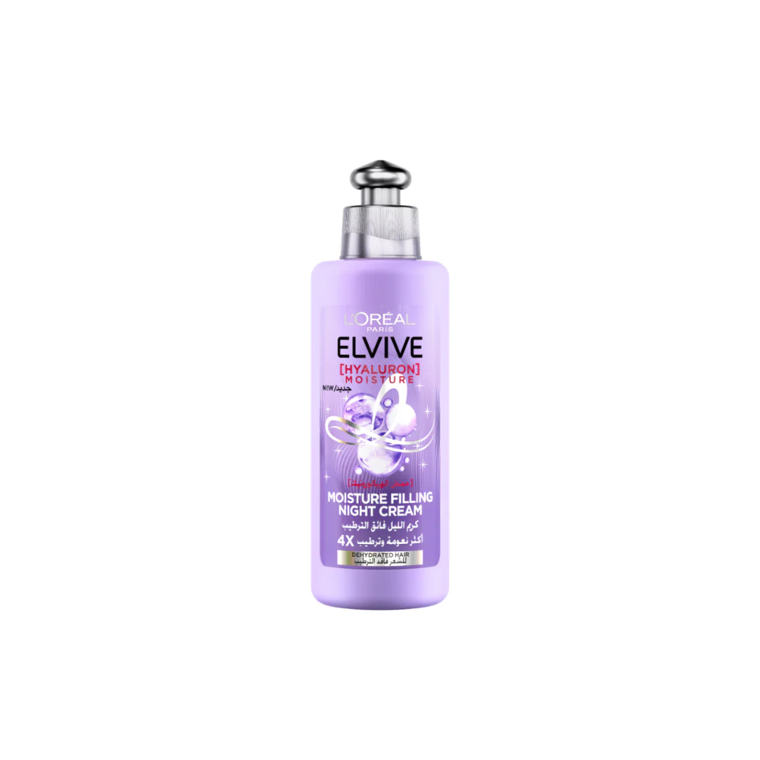 L’Oréal Paris Elvive Hyaluron Moisture Filling Night Cream For Dehydrated Hair For 4x More Hydrated Hair