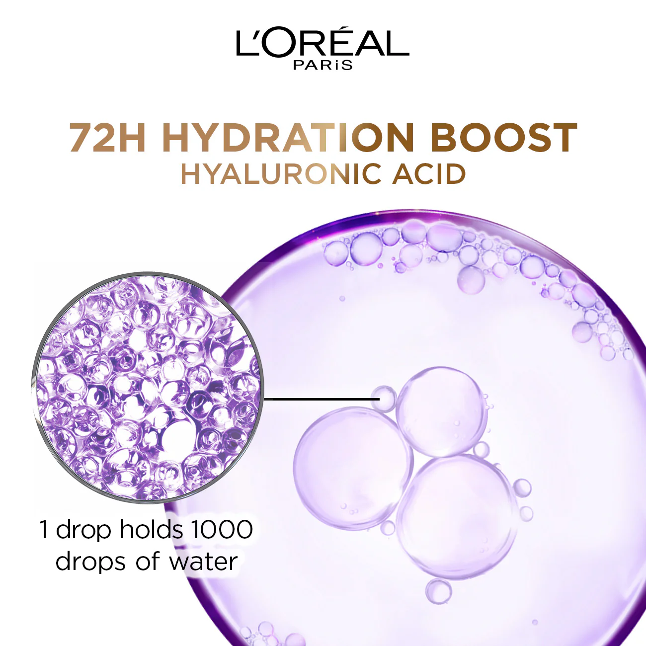 L’Oréal Paris Elvive Hyaluron Plump 2% Moisture Plump Serum with Hyaluronic Acid For Dehydrated Hair - Image 3