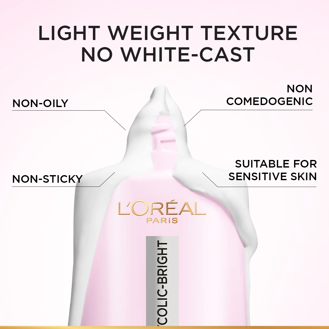 L’Oréal Paris Glycolic Bright Anti-Dark Spot Daily UV Fluid SPF 50+ with [Glycolic Acid + Niacinamide] - Image 4