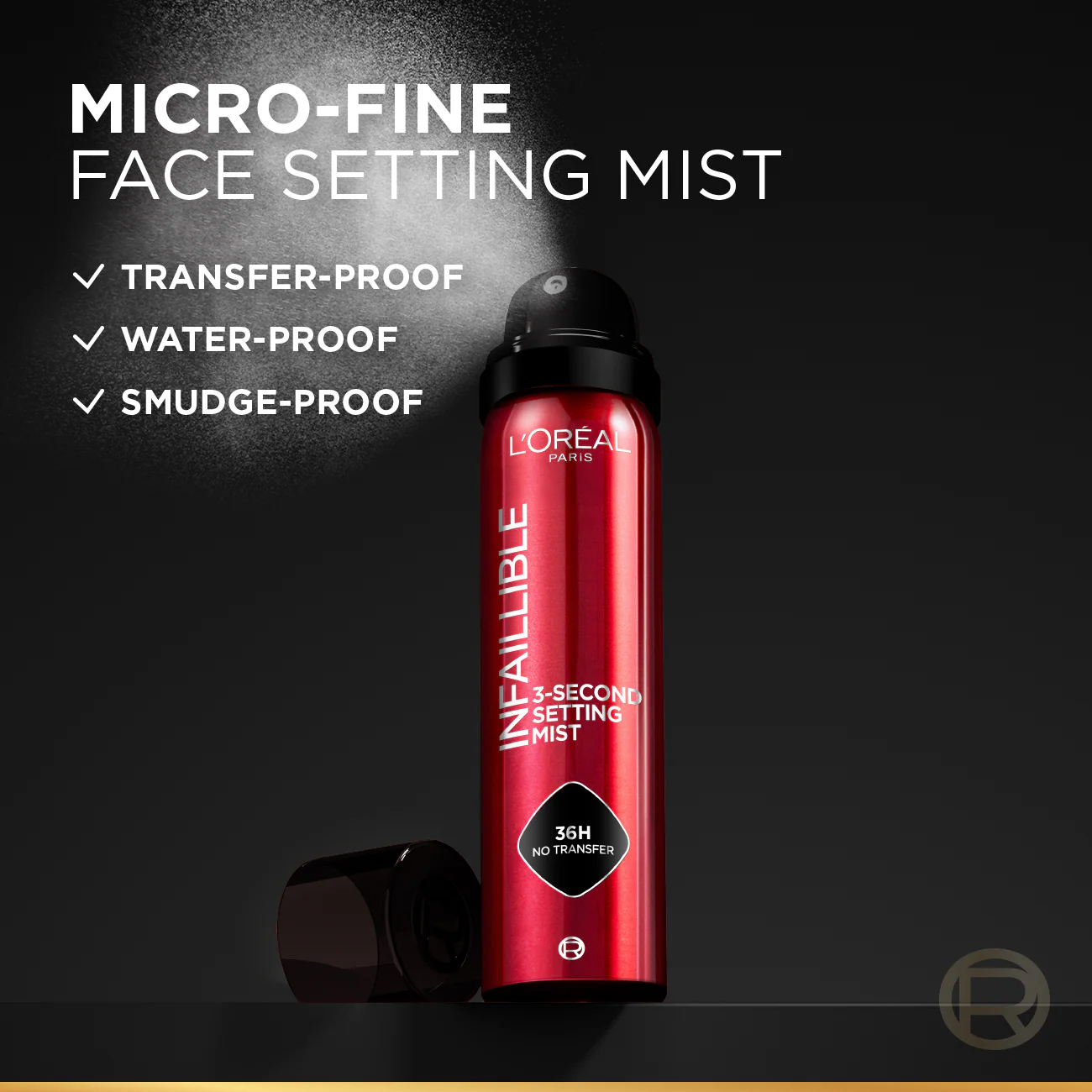 L’Oréal Paris Infaillible 3-second Setting Mist Spray, Locks Makeup For 36h Of Long Wear, With No Transfer, No Marks, No Stickiness - Image 4
