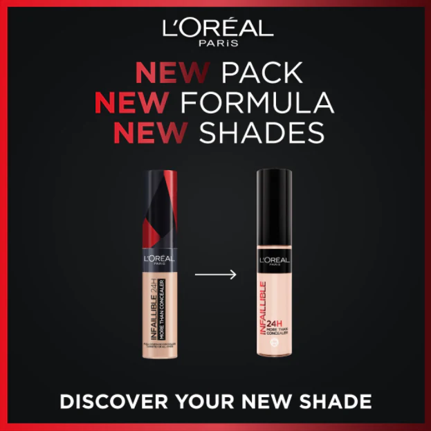 L'Oréal Paris Infallible Full Wear Waterproof Concealer Up To 24H Full Coverage - Updated Shades - Image 4