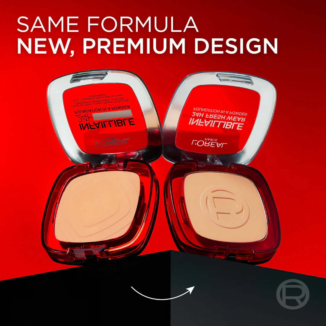 L’Oréal Paris Infaillible Up to 24H Fresh Wear Foundation in a Powder- Waterproof, Heatproof, Sweatproof - Image 2