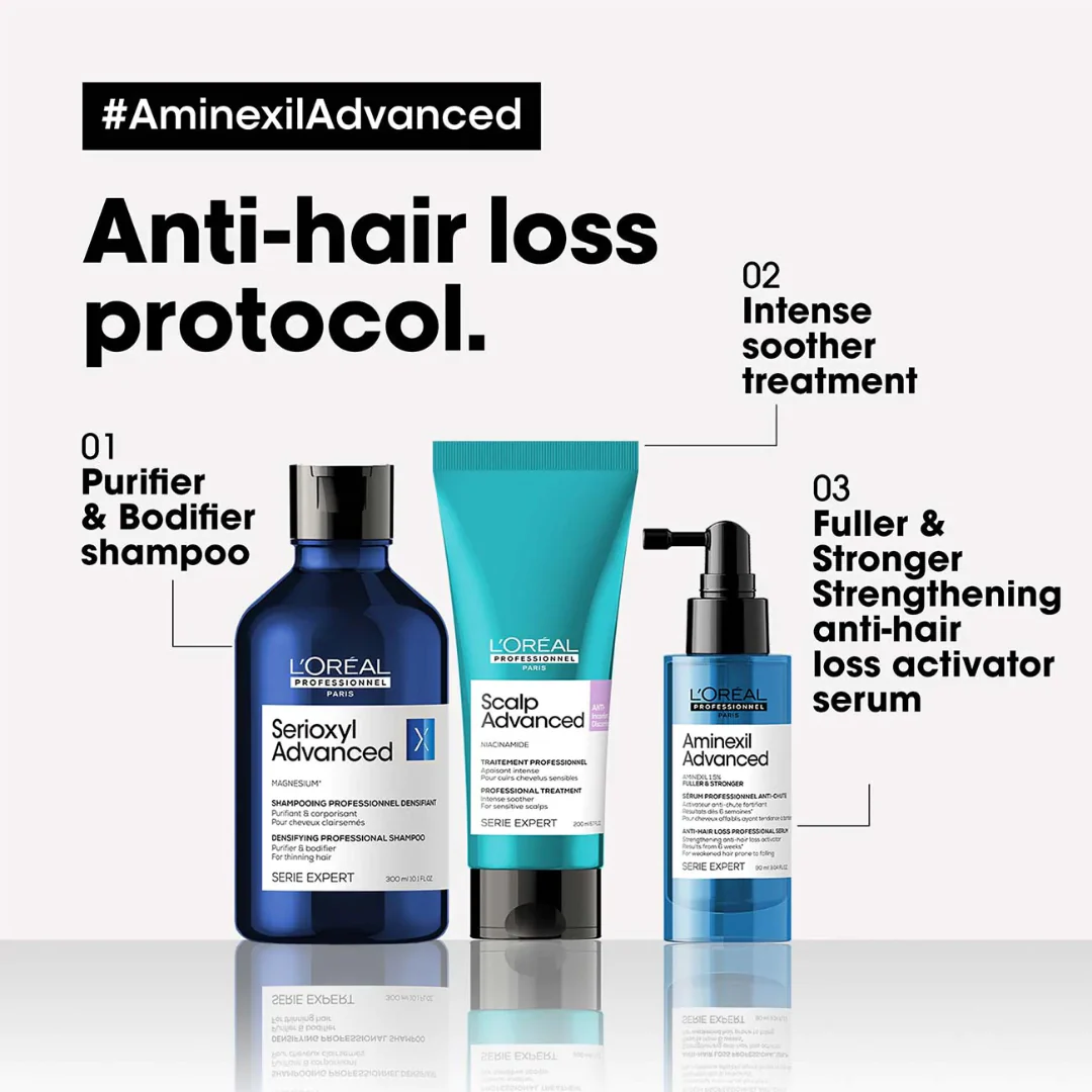 L'Oréal Professionnel Aminexil Anti-hair Loss Activator Serum 90 ml - Image 4