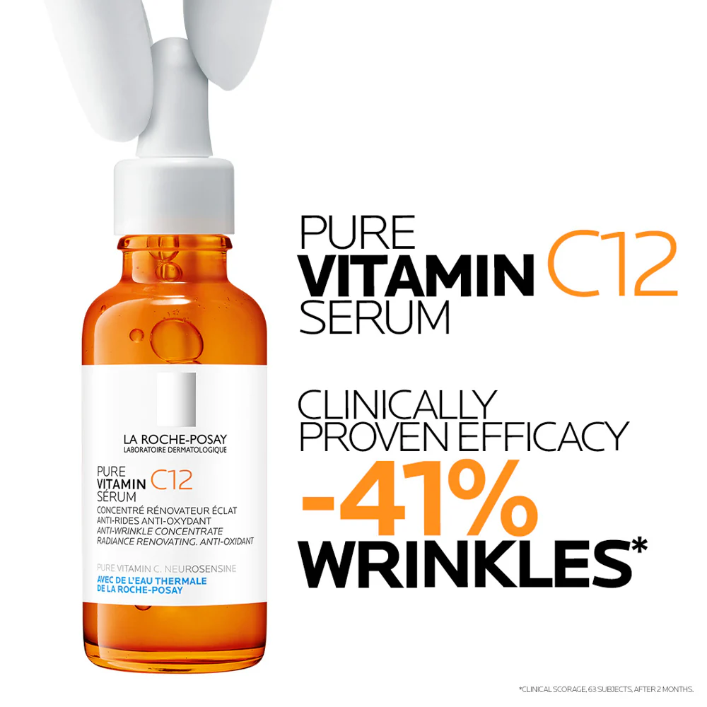 La Roche-Posay 12% Pure Vitamin C Anti-Aging Face Serum For All Skin Types 30ml - Image 2