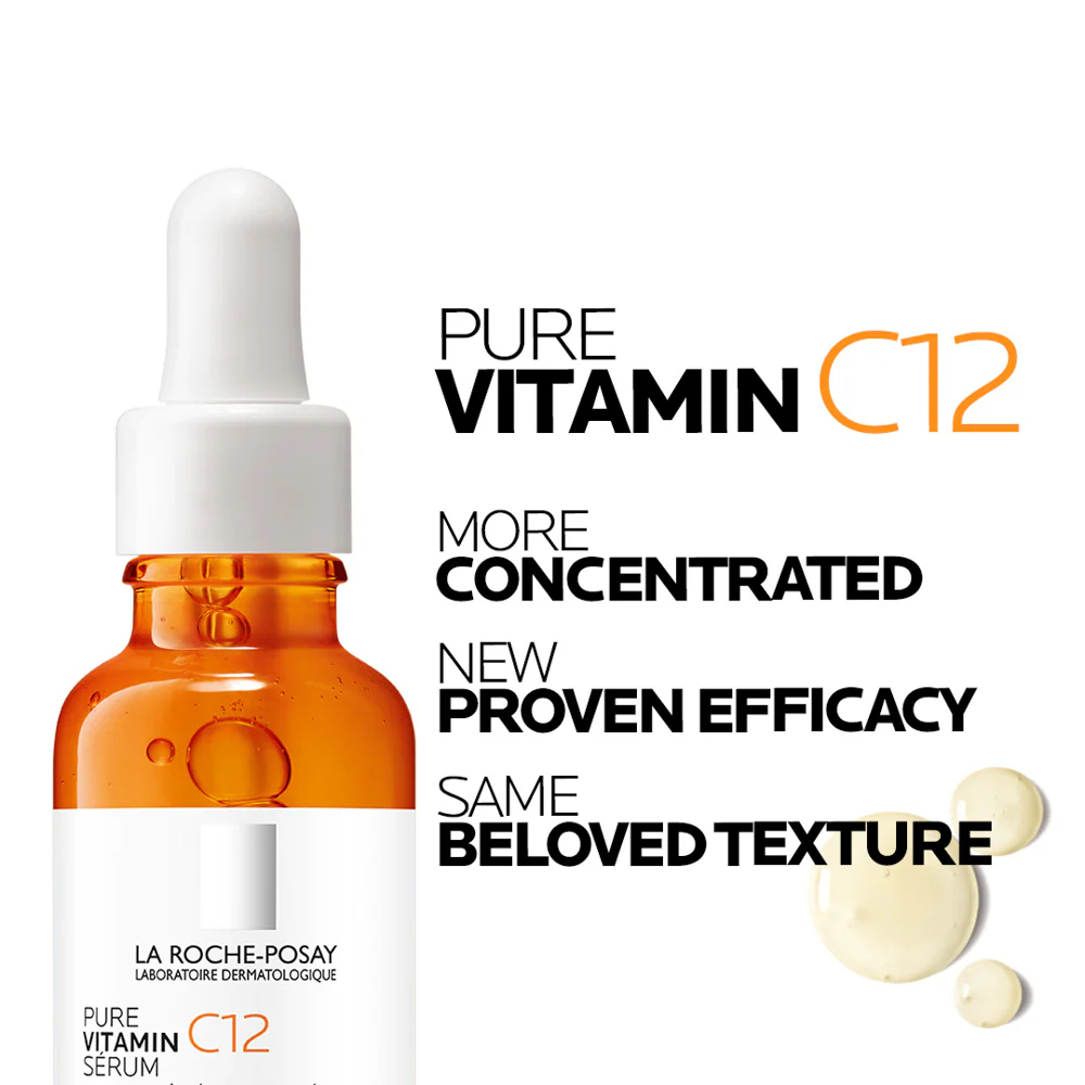 La Roche-Posay 12% Pure Vitamin C Anti-Aging Face Serum For All Skin Types 30ml - Image 3