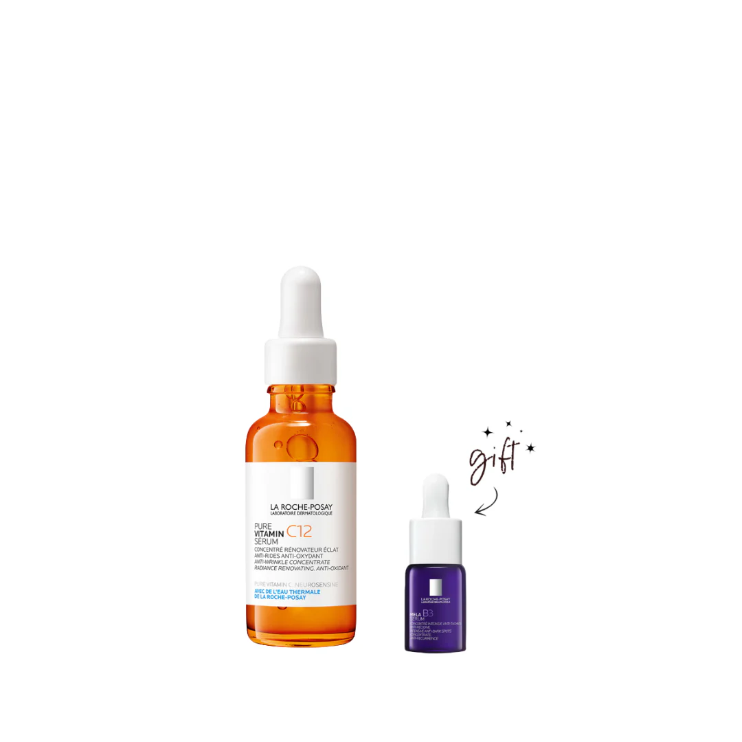La Roche-Posay 12% Pure Vitamin C + Mini Mela B3 Bundle