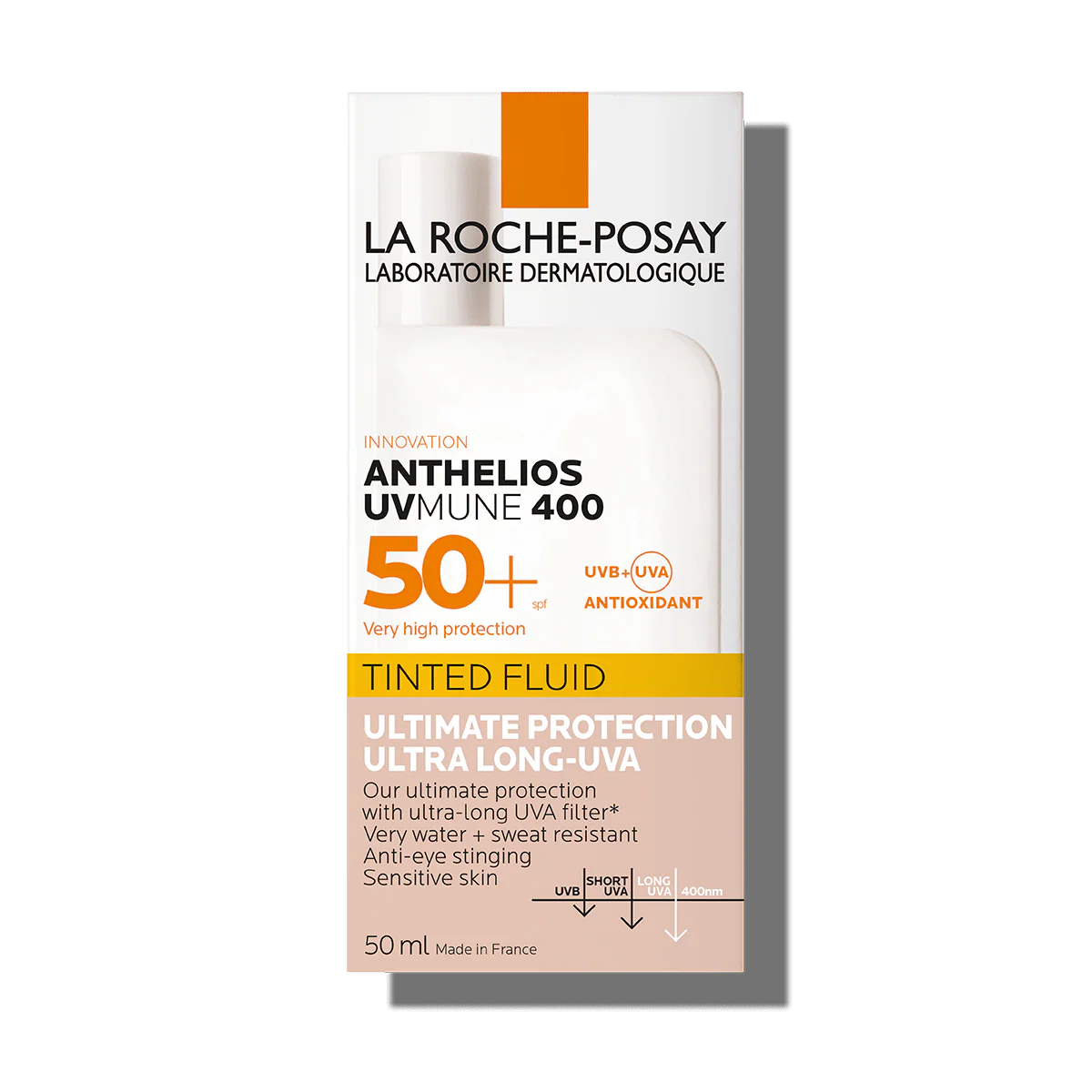 La Roche-Posay Anthelios UVMune 400 Invisible Tinted Sunscreen SPF50+ 50ml - Image 4