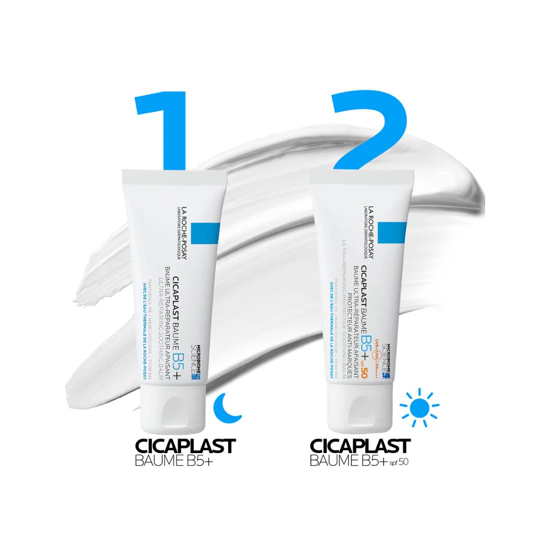 La Roche-Posay Cicaplast Baume B5+ SPF 50 Soothing Repairing Balm for Dry, Irritated, & Sun-Exposed Skin 40ml - Image 8