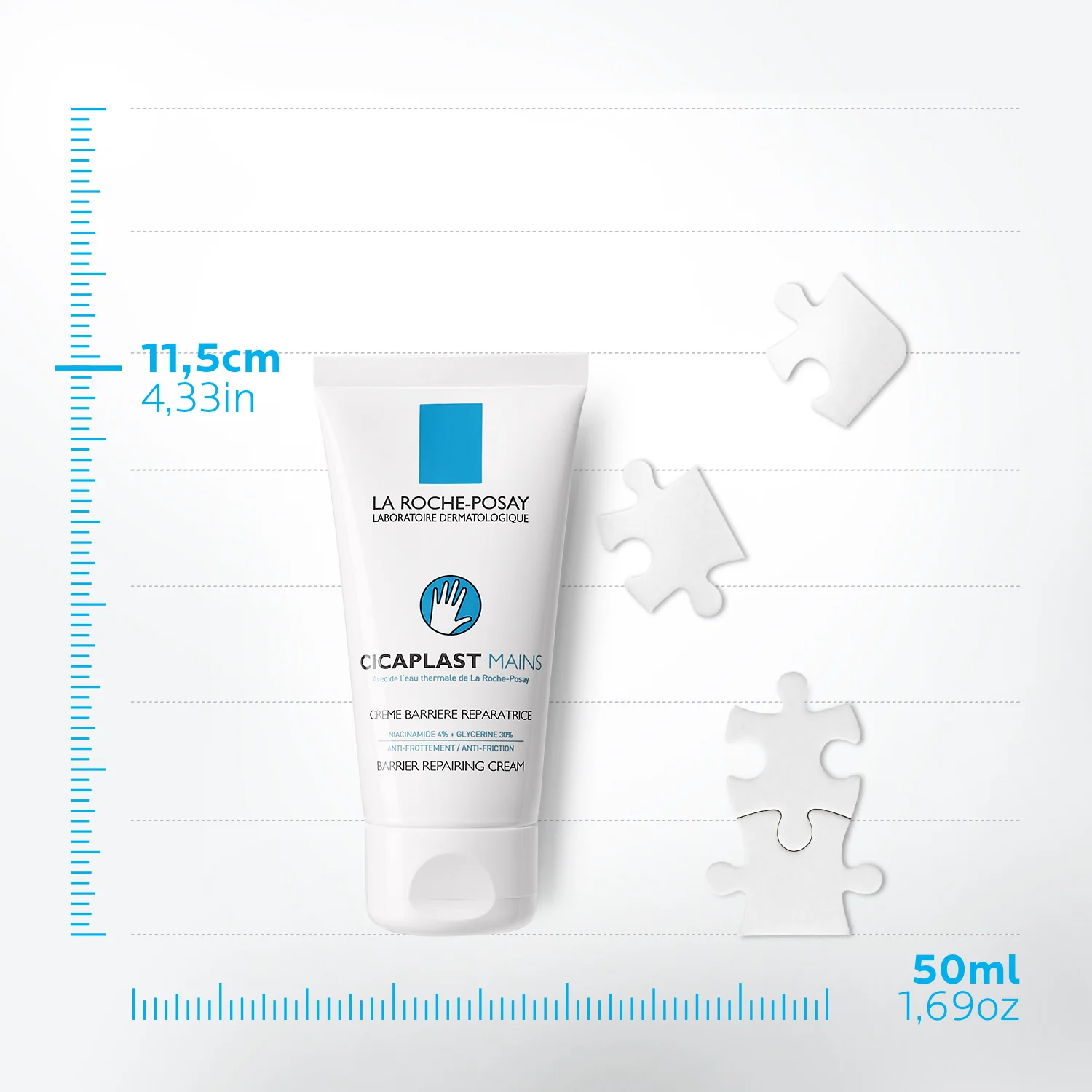 La Roche-Posay Cicaplast Mains Moisturiser for Dry and Damaged Hands 50ml - Image 4