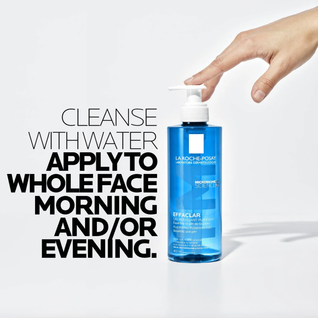 La Roche-Posay Effaclar Acne Foaming Cleansing Gel for Oily and Acne Prone Skin 400ml - Image 6