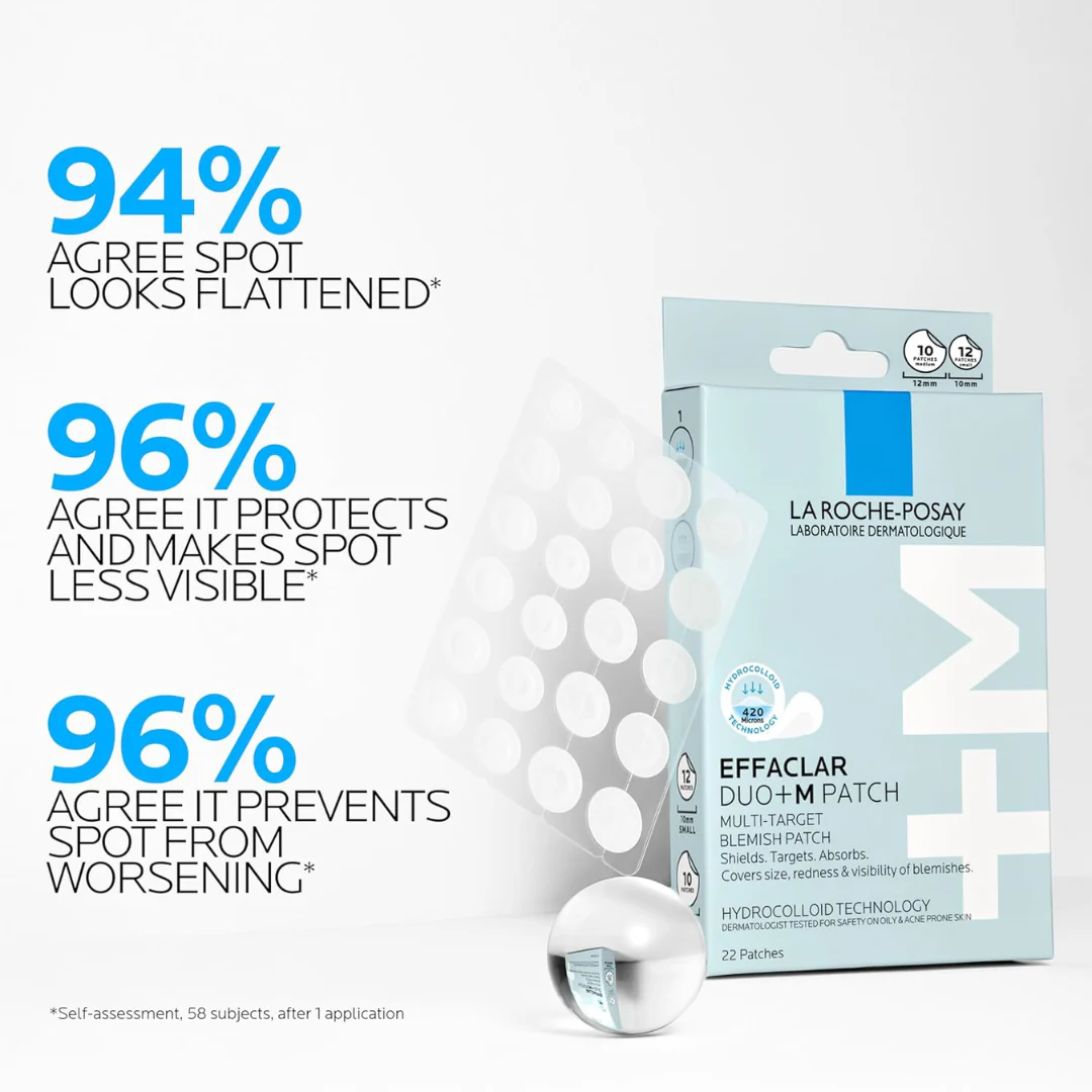 La Roche Posay Effaclar Duo+M 3H Spot Patches for Acne Prone Skin - Image 3
