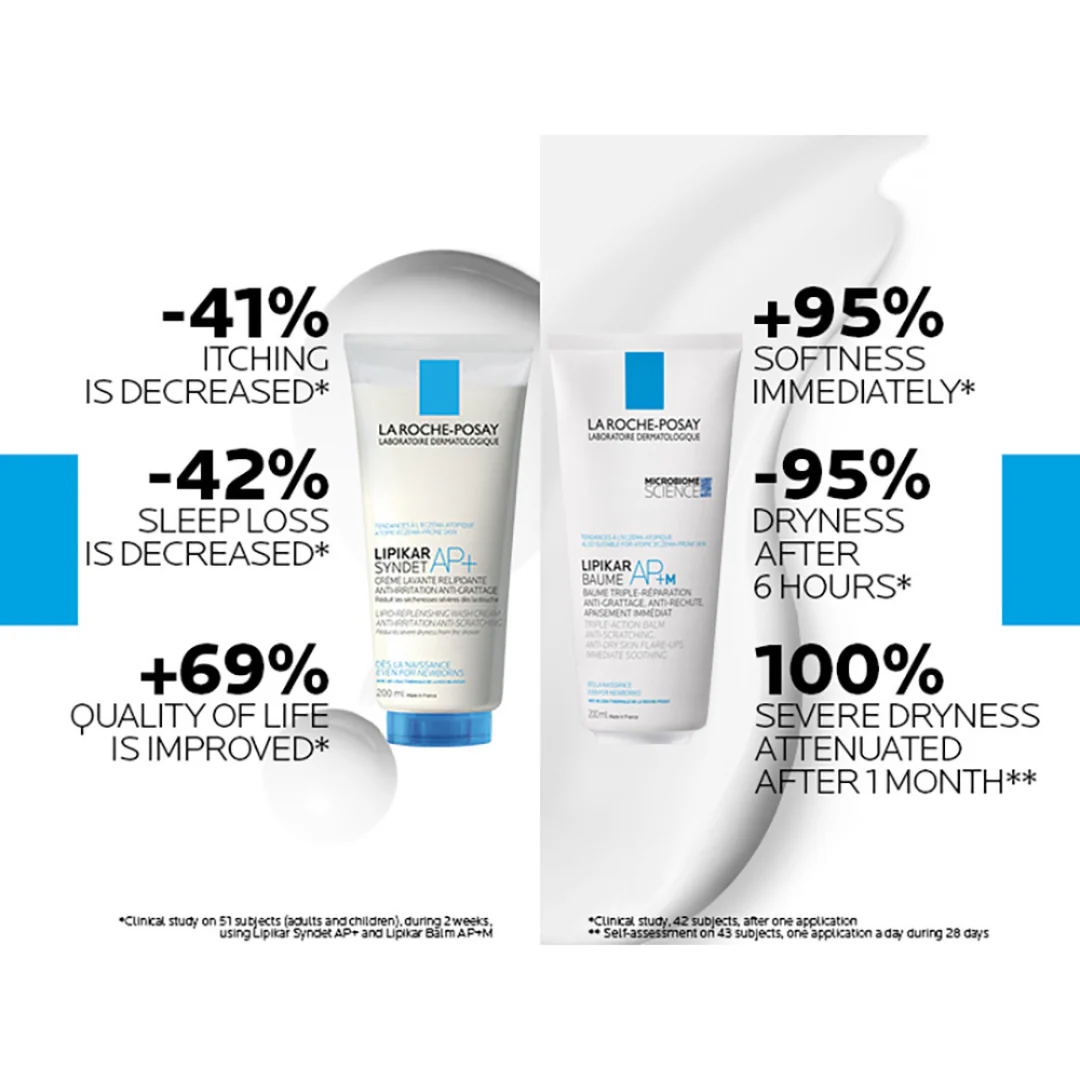 La Roche Posay Lipikar Baume AP+M Moisturising Body Balm For Dry & Eczema-Prone Skin 200ml - Image 4