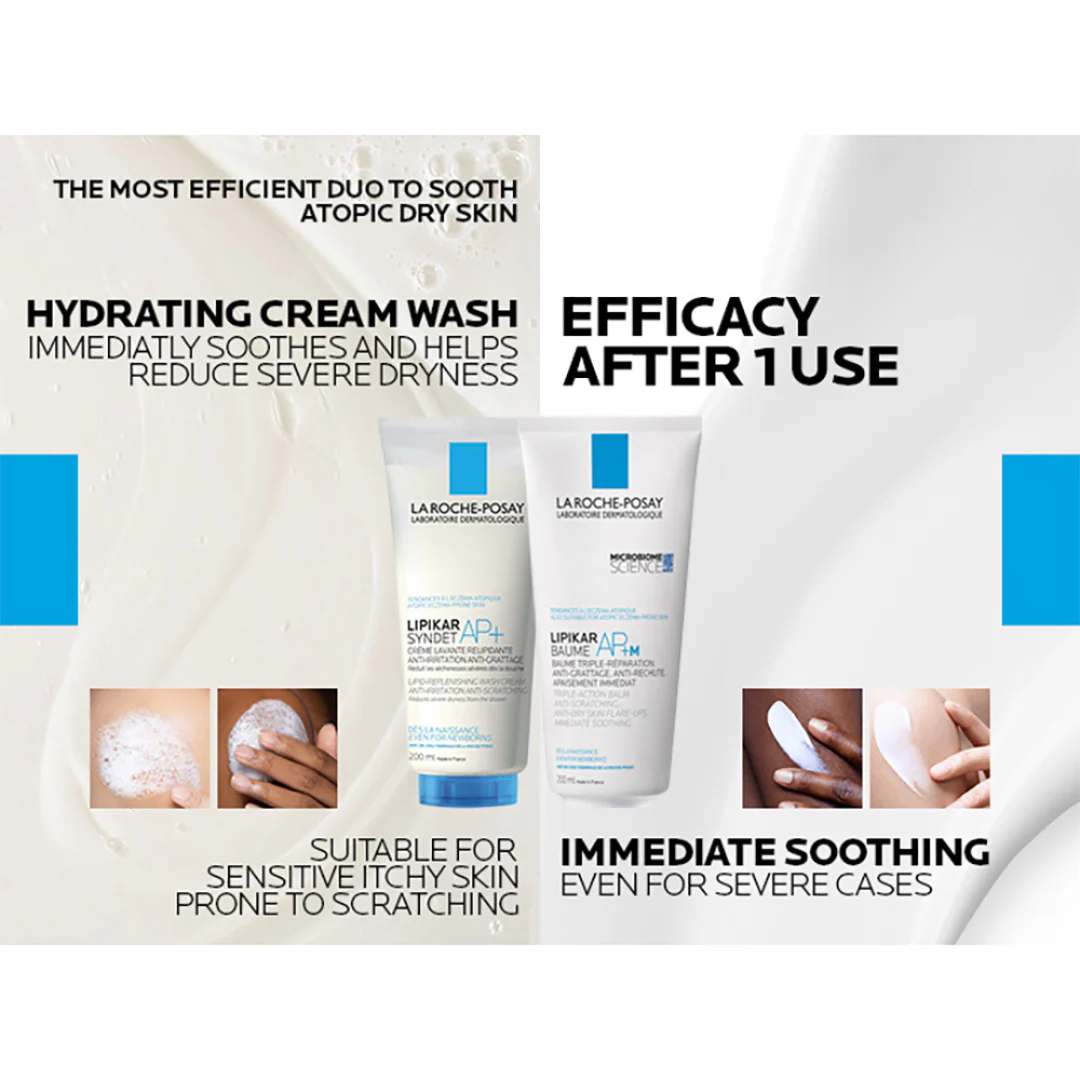 La Roche Posay Lipikar Baume AP+M Moisturising Body Balm For Dry & Eczema-Prone Skin 200ml - Image 6