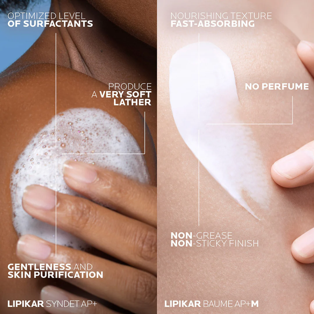 La Roche Posay Lipikar Baume AP+M Moisturising Body Balm For Dry & Eczema-Prone Skin 200ml - Image 8