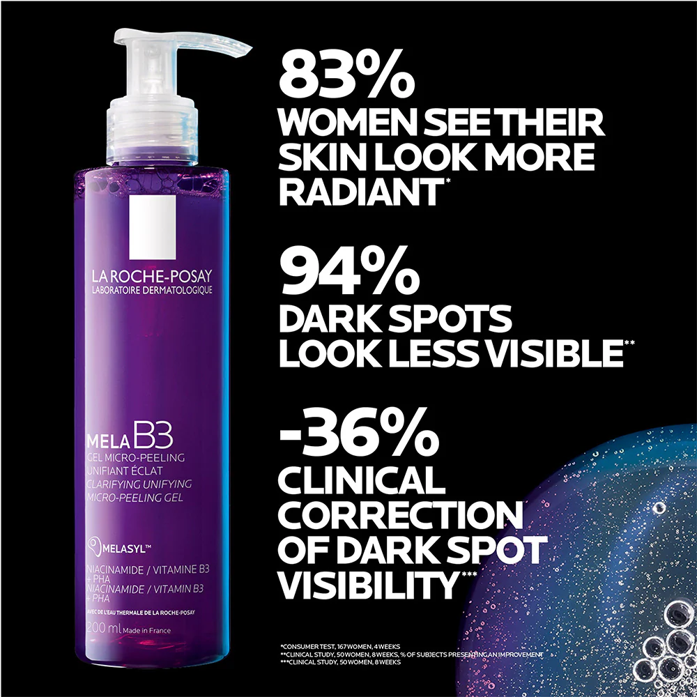La Roche-Posay Mela B3 Anti-Dark Spots Cleanser With Niacinamide 200ml - Image 3