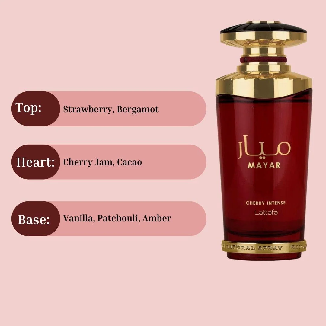 Lattafa Mayar Cherry Intense Eau De Parfum 100ml - Image 4