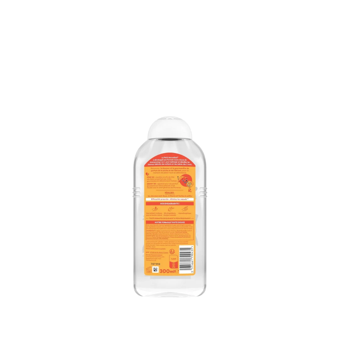 Le Petit Marseillais Shampoo Kids Apricot/Peach 300ml - Image 2