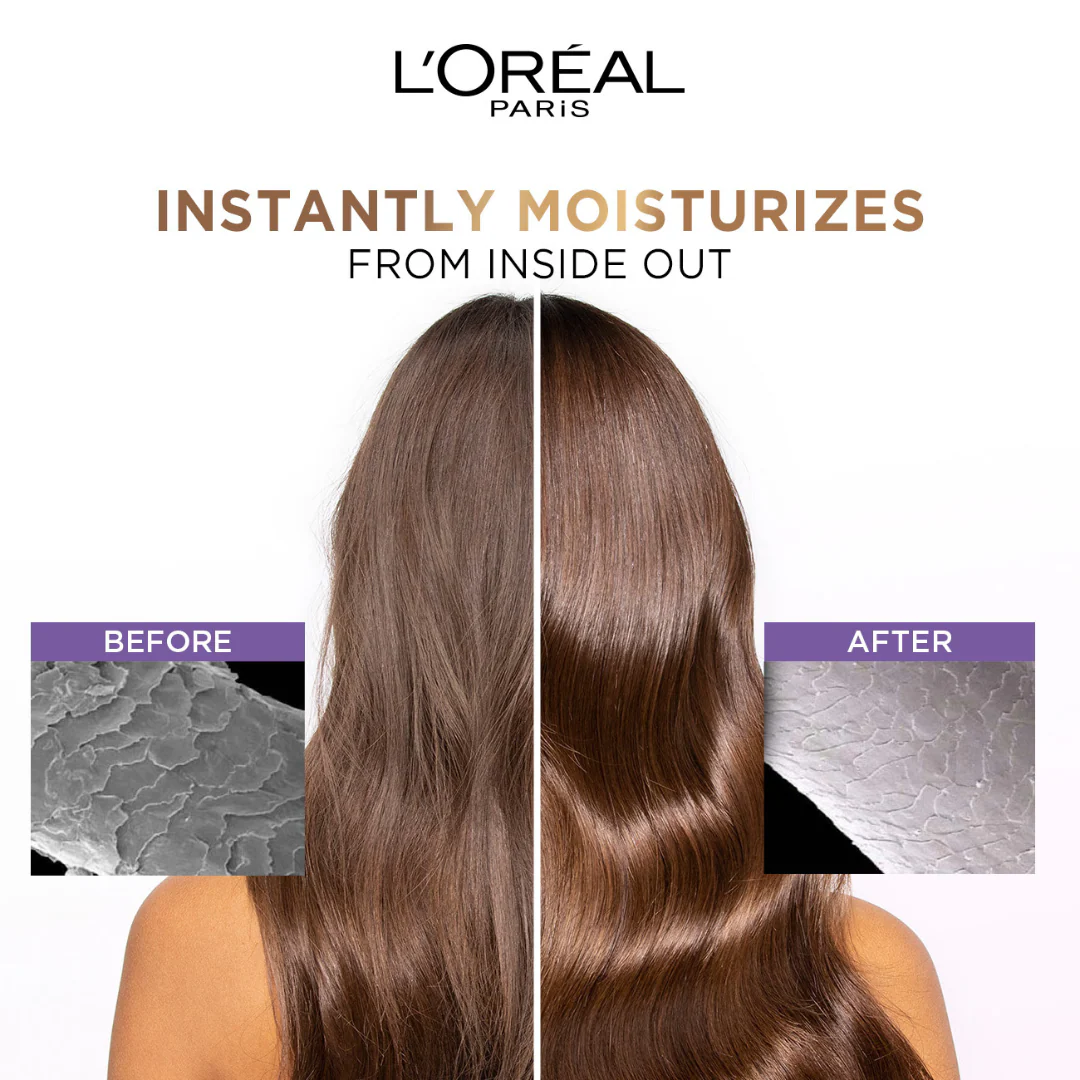 L'Oréal Paris Elvive 72 Hours Hyaluron Filling Moisture Shampoo For Reviving Dehydrated Hair - Image 4