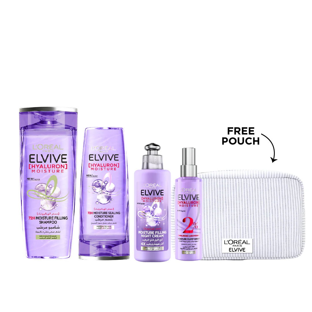 L'Oréal Paris Elvive 72 Hours Hyaluron Routine Bundle At 25% Off
