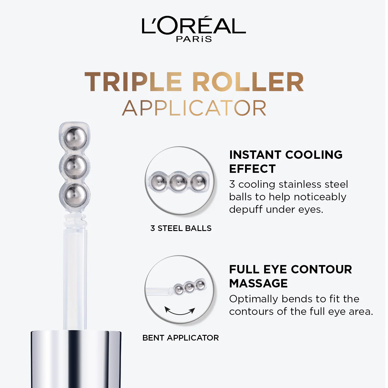 L'Oréal Paris Hyaluron Expert Moisturiser and Anti-Aging Eye Serum with 2.5% Hyaluronic Acid & Caffeine - Image 6