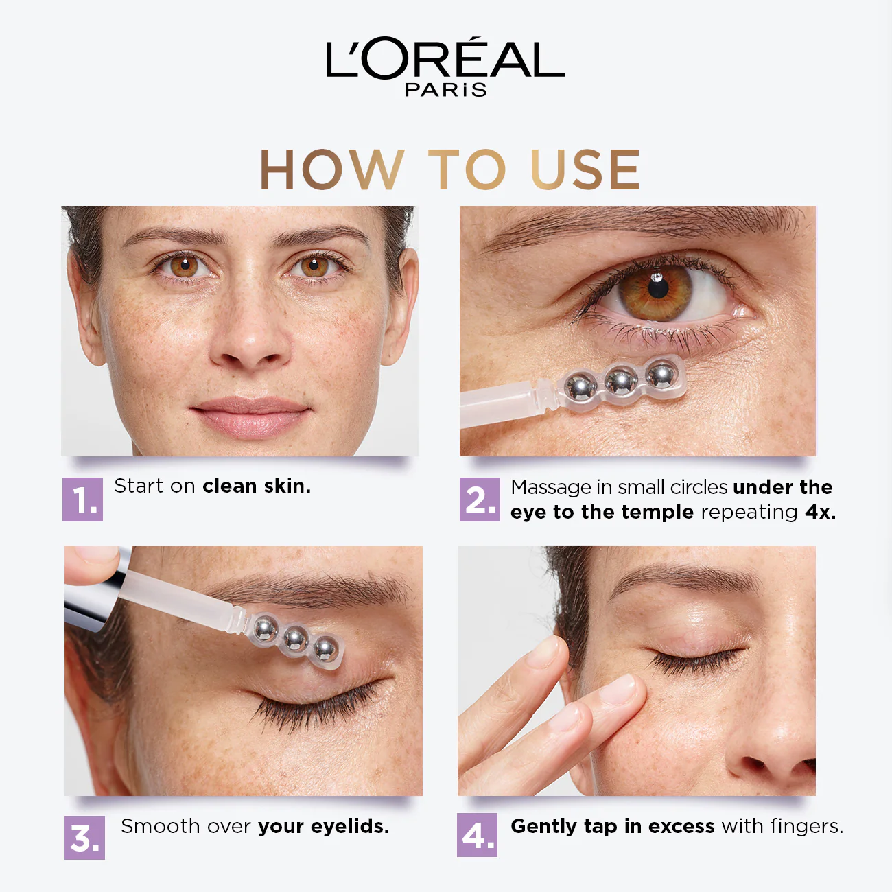L'Oréal Paris Hyaluron Expert Moisturiser and Anti-Aging Eye Serum with 2.5% Hyaluronic Acid & Caffeine - Image 8